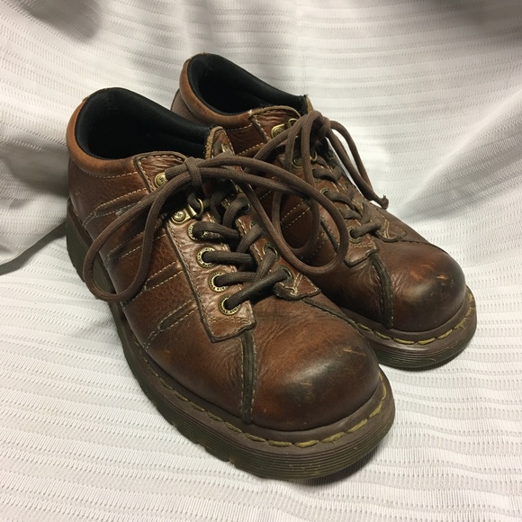 brown doc marten oxfords